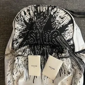 Celine | Bags | Celine Monochrome Graphic Backpack | Poshmark display picture 3